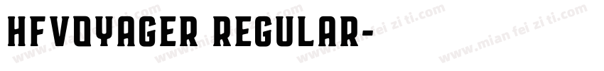 HFVoyager Regular字体转换